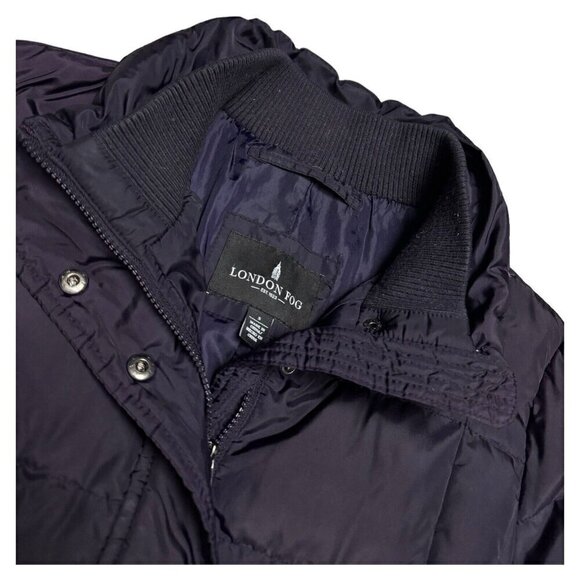 London Fog DOWN & FEATHER FILL Luxury Winter Puffer Parka Coat Womens Small - Picture 2 of 7